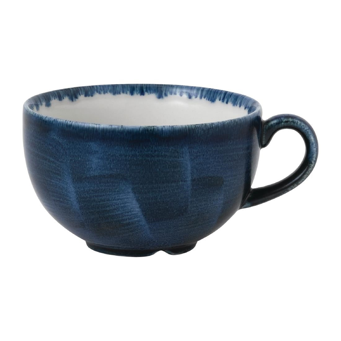 Stonecast Plume Ultramarine Cappuccino Cup 12oz (Pack of 12) - FJ954 Cups and Mugs Churchill