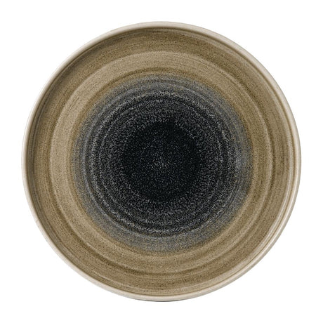 Stonecast Aqueous Bayou Walled Plate 8 1/4 " (Box 6) - FJ962 Plates Churchill