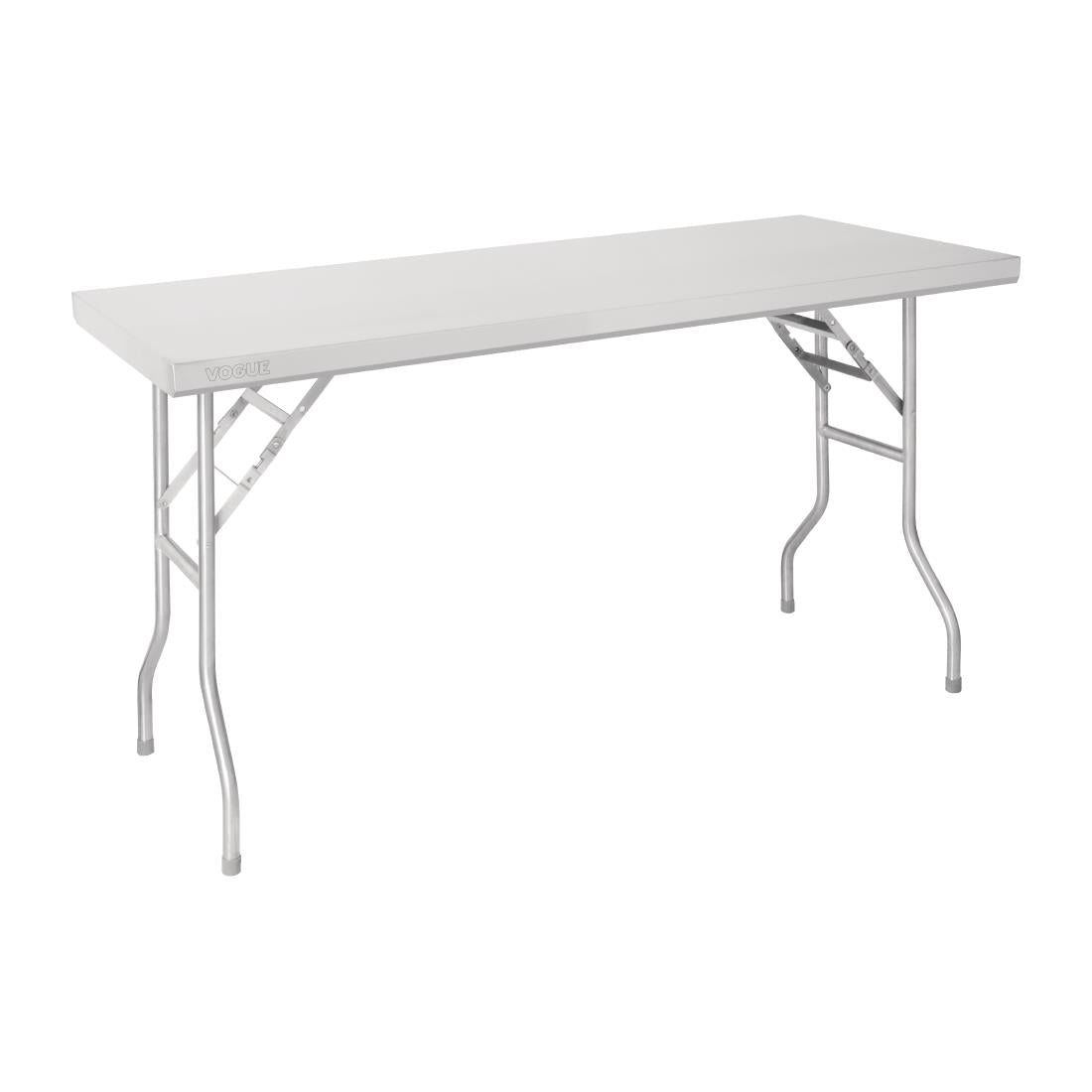 Vogue Stainless Steel Folding Work Table 1220x610x780mm - FN288 Vogue
