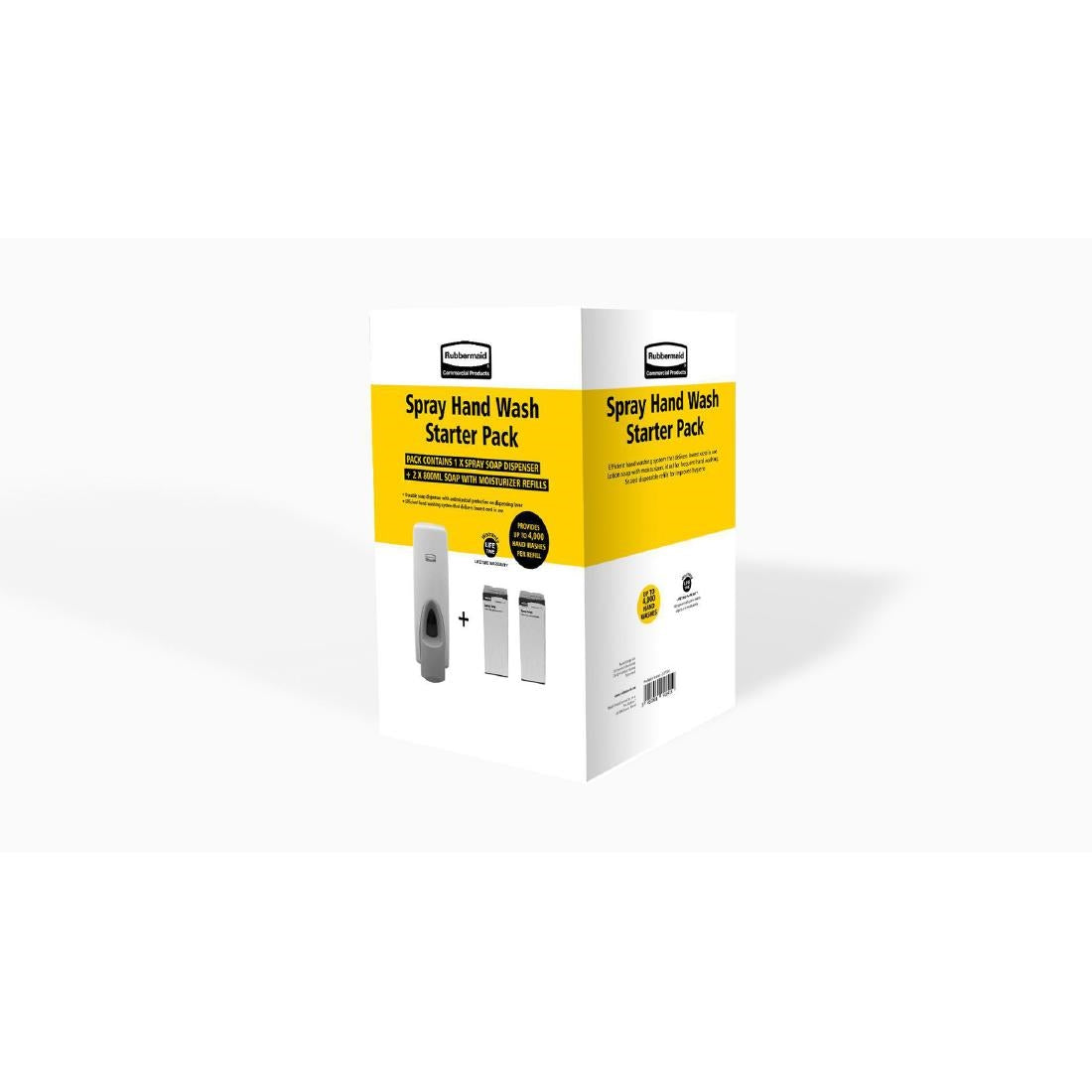 Rubbermaid Manual Spray Liquid Lotion Hand Soap Starter Pack 800ml - FN397 Rubbermaid