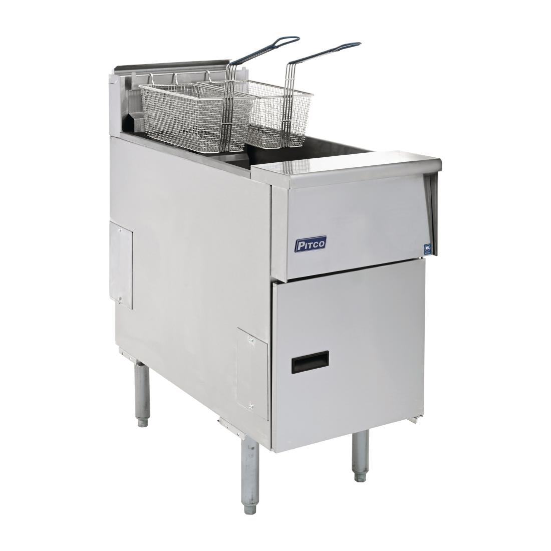 Pitco Single Tank Twin Basket Fryer SE14S-SSTC - FP876 Freestanding Gas Fyers Pitco