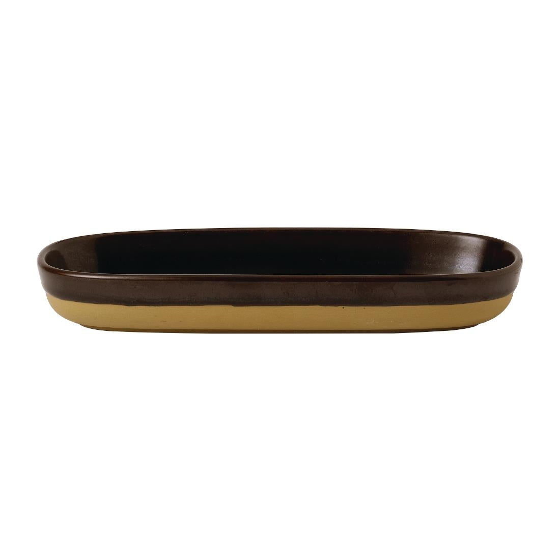 Churchill Emerge Cinnamon Brown Trays 230x95mm (Pack of 6) - FR007 Churchill Super Vitrified Churchill