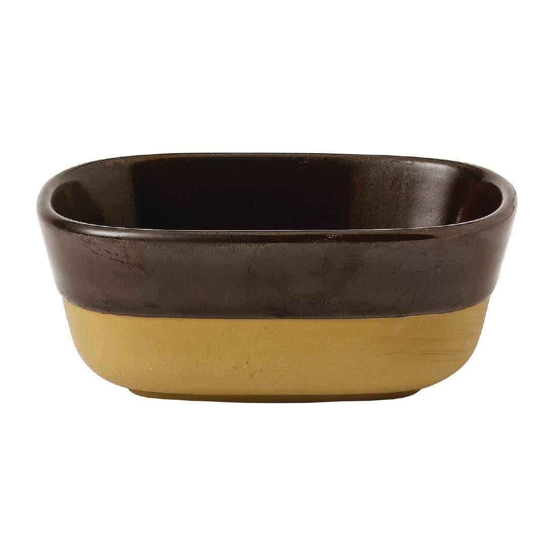 Churchill Emerge Cinnamon Brown Dishes 120x90mm (Pack of 6) - FR008 Churchill Super Vitrified Churchill