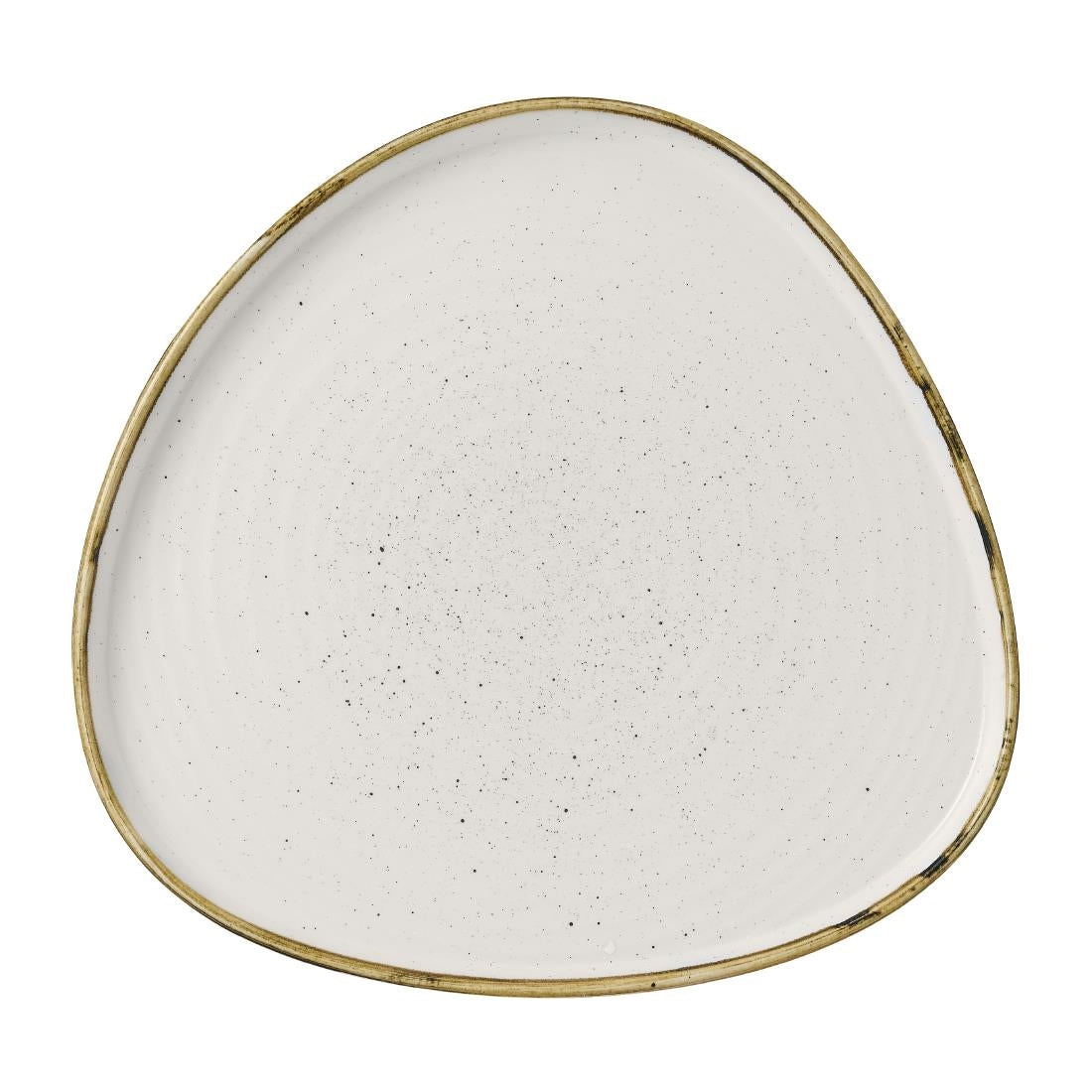 Churchill Stonecast Barley White Triangle Walled Chefs Plate 260mm (Pack of 6) - FR030 Plates Churchill