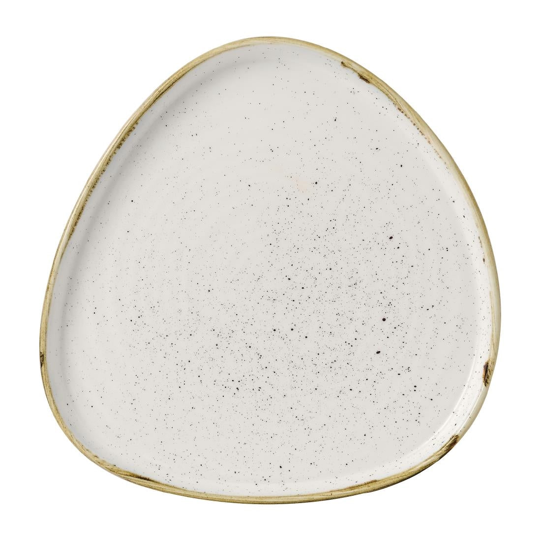 Churchill Stonecast Barley White Triangle Walled Chefs Plate 200mm (Pack of 6) - FR031 Plates Churchill
