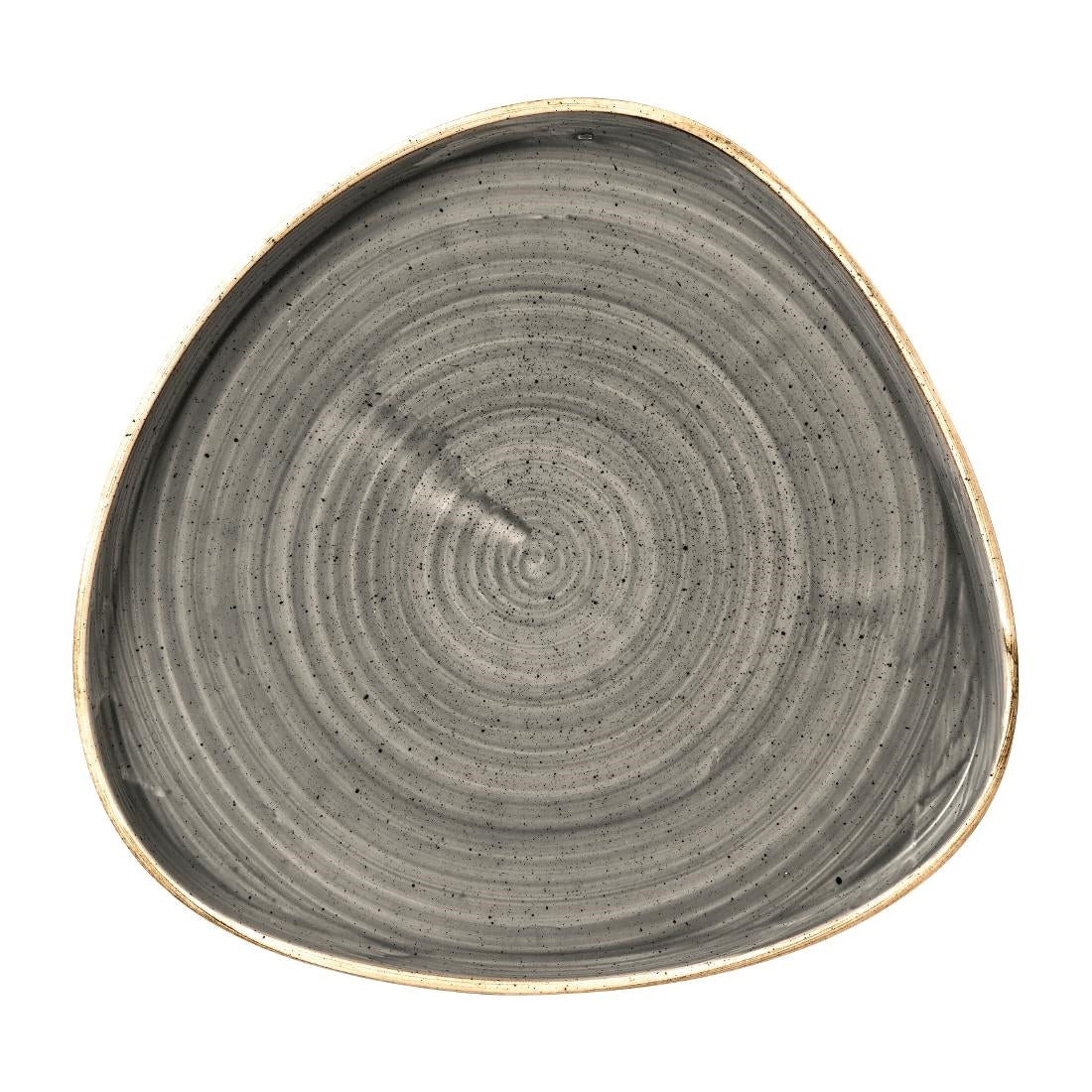 Churchill Stonecast Grey Triangle Walled Chefs Plate 260mm (Pack of 6) - FR032 Plates Churchill