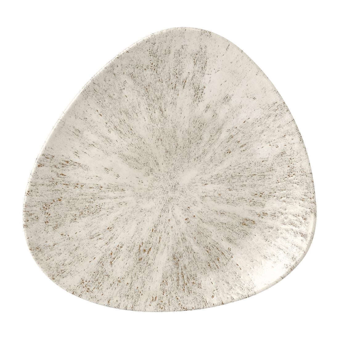 Churchill Stone Agate Grey Lotus Plate 254mm (Pack of 12) - FR049 Plates Churchill
