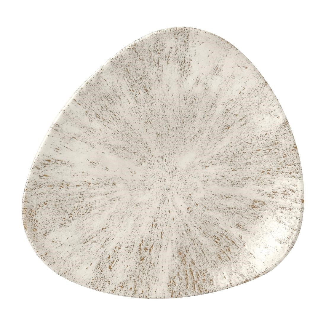 Churchill Stone Agate Grey Lotus Plate 228mm (Pack of 12) - FR050 Plates Churchill