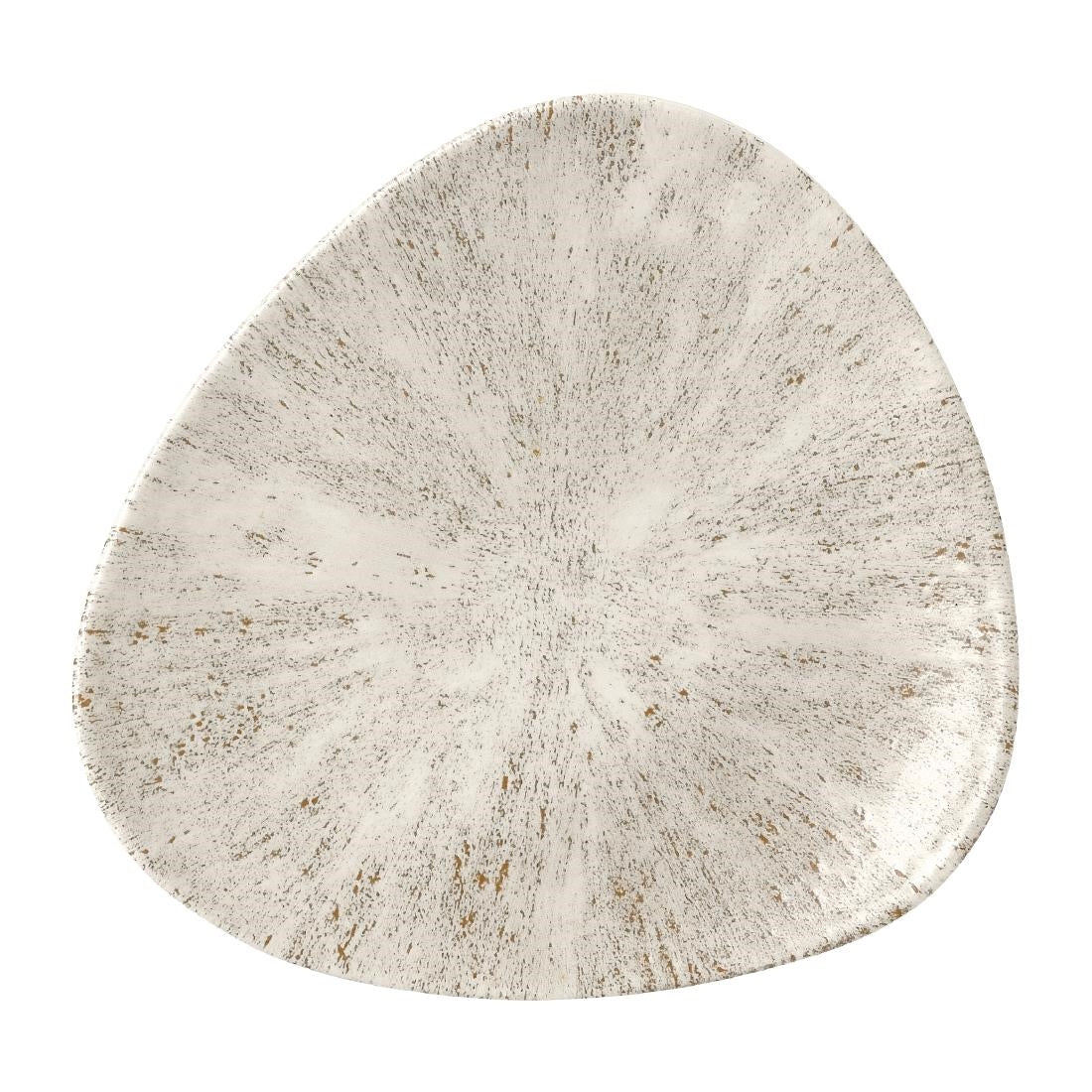 Churchill Stone Agate Grey Lotus Plate 177mm (Pack of 12) - FR051 Plates Churchill