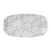 Churchill Studio Prints Kintsugi Agate Grey Chefs Oblong Plate 352 x 187mm (Pack of 6) - FR064 Plates Churchill