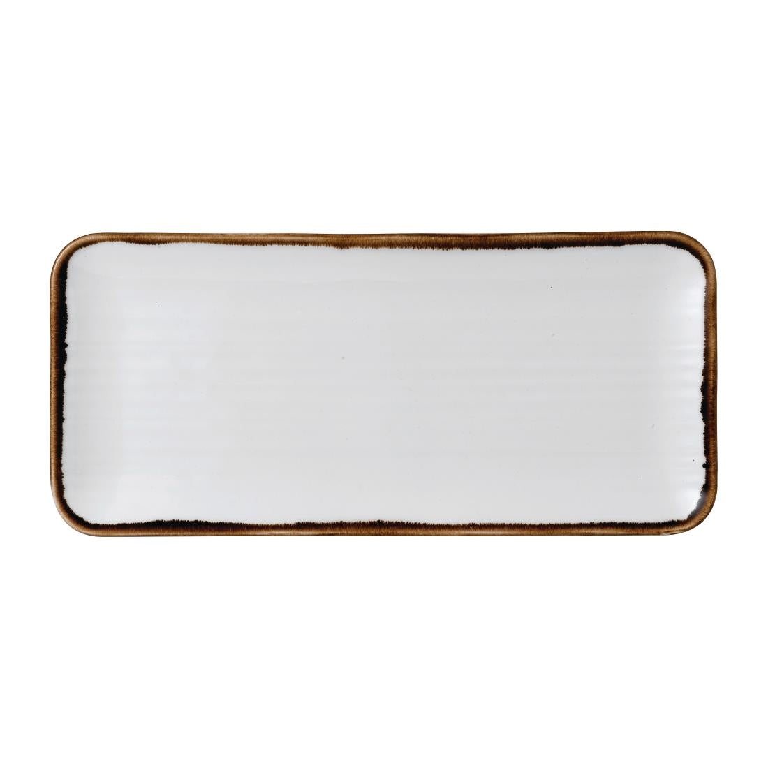 Dudson Harvest Natural Organic Coupe Rect Platter 349 x 158mm (Pack of 6) - FR079 Dudson Crockery Churchill