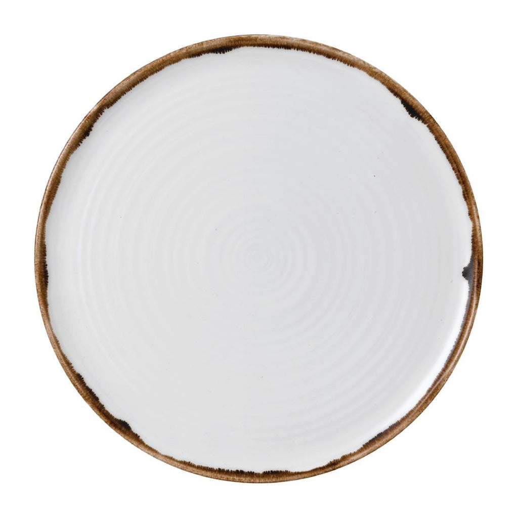 Dudson Harvest Natural Organic Coupe Flat Plate 317mm (Pack of 6) - FR081 Plates Churchill
