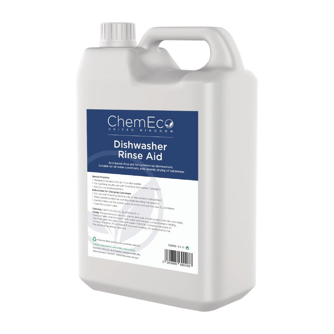 ChemEco Dishwasher Rinse Aid 5Ltr - CX951 ChemEco UK