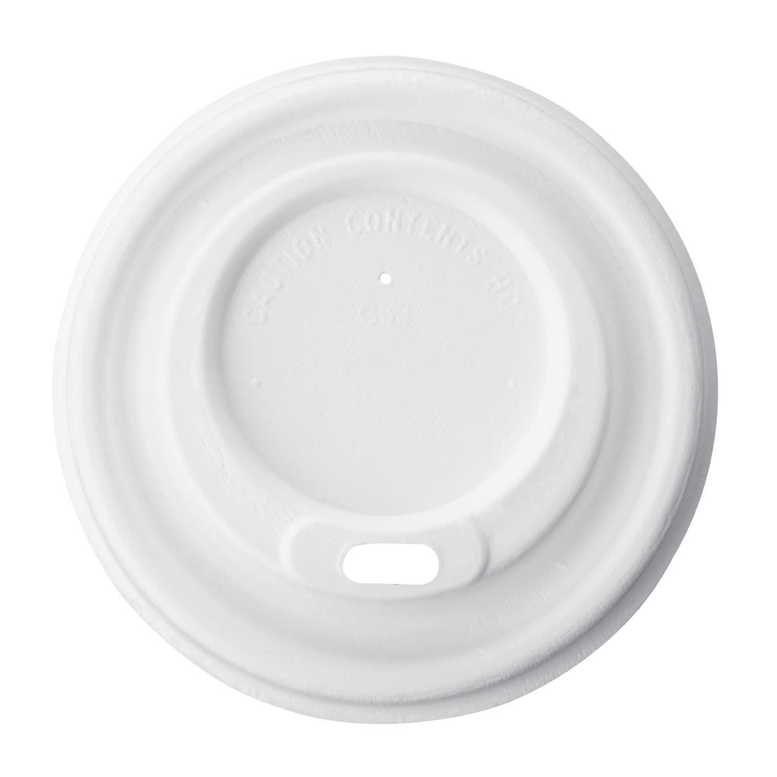 Fiesta Compostable Bagasse Coffee Cup Lids 225ml / 8oz (Pack of 1000) - FS060 Disposable Cups Fiesta