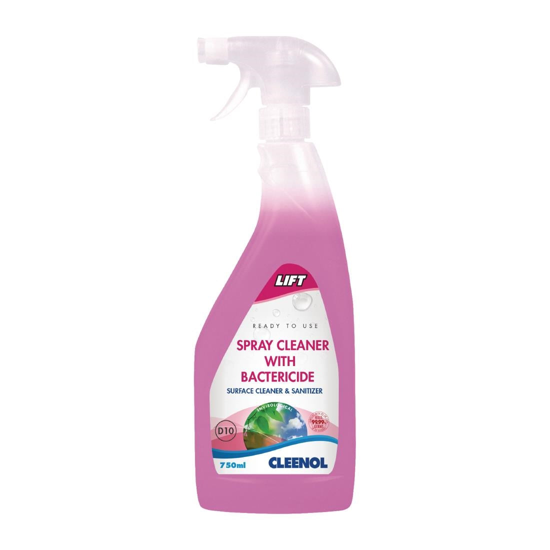 Cleenol Lift Antibacterial Cleaning Spray 750ml (Pack of 6) - FS078 Cleenol