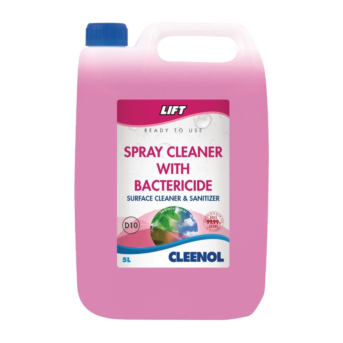 Cleenol Lift Antibacterial Spray Cleaner 5Ltr (Pack of 2) - FS093 Cleenol