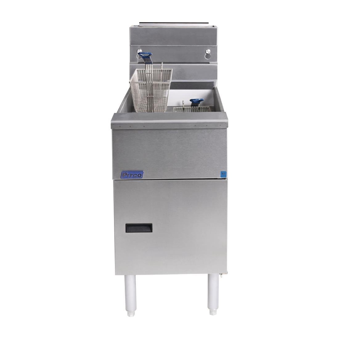 Pitco Twin Basket Single Tank Solstice LPG Fryer SG14S - FS125-P Freestanding Gas Fyers Pitco