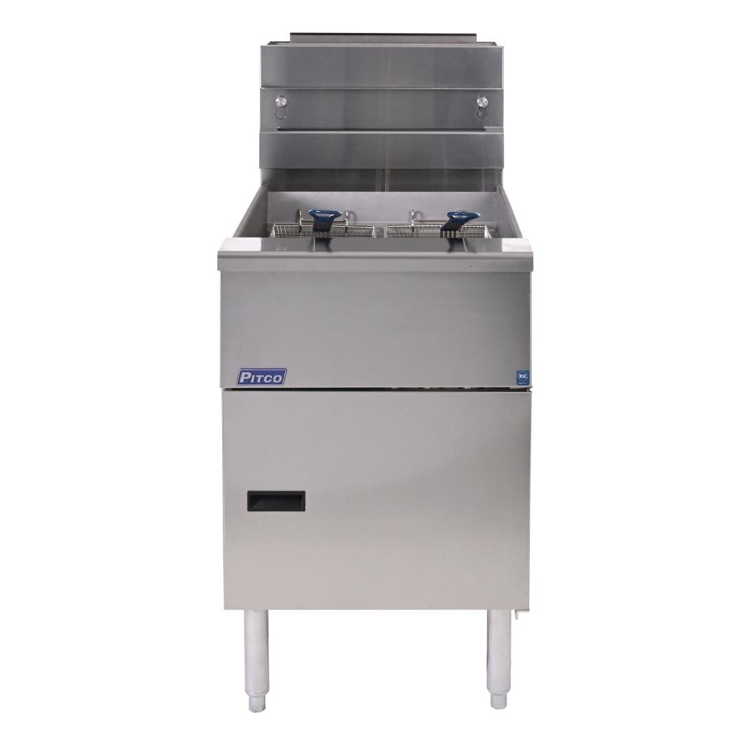 Pitco Twin Basket Single Tank Solstice LPG Fryer SG18S - FS127-P Freestanding Gas Fyers Pitco