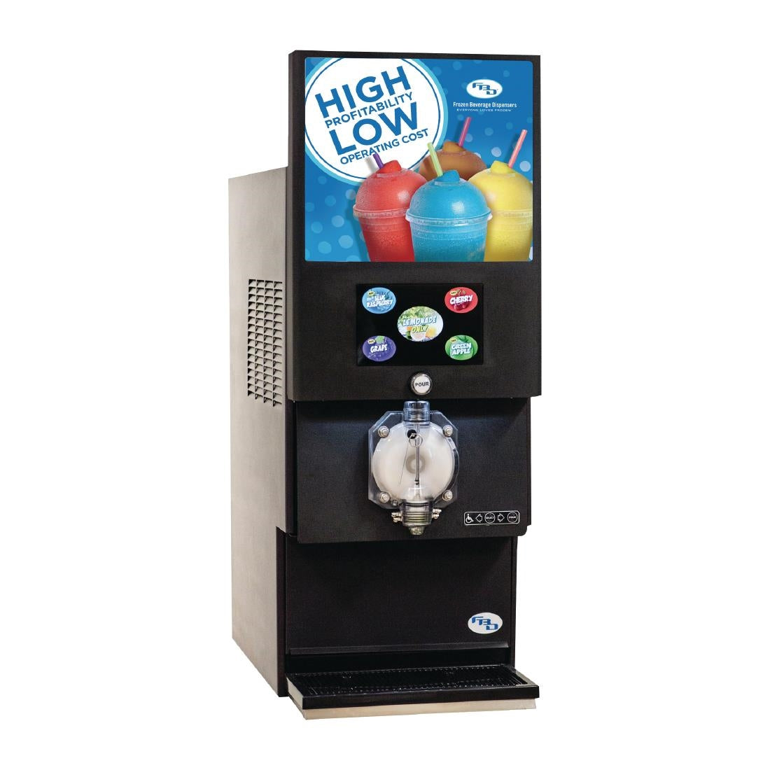Blue Ice Carbonated Multi Slush Machine T384-1M - FS259 Blue Ice
