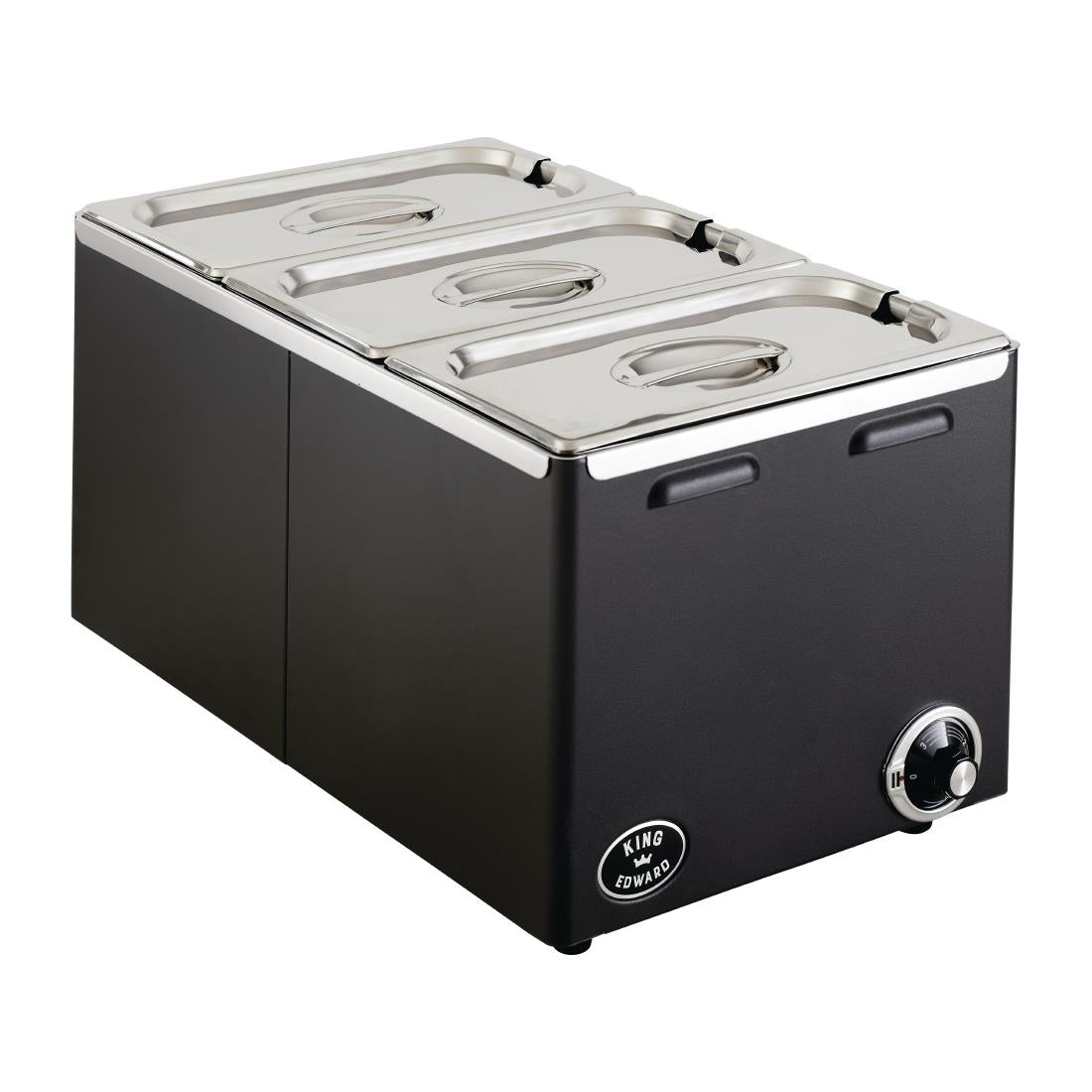 King Edward Wet and Dry Heat Bain Marie Black - FS282 Bain Maries King Edward