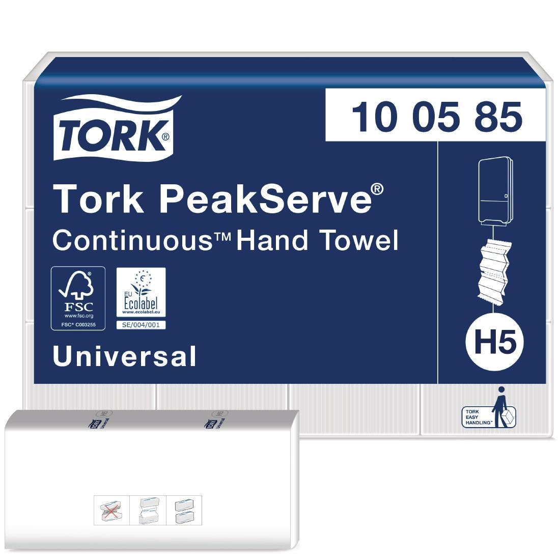 Tork PeakServe Continuous 1-Ply Hand Towels White (Pack of 12 x 410) - FS370 Tork