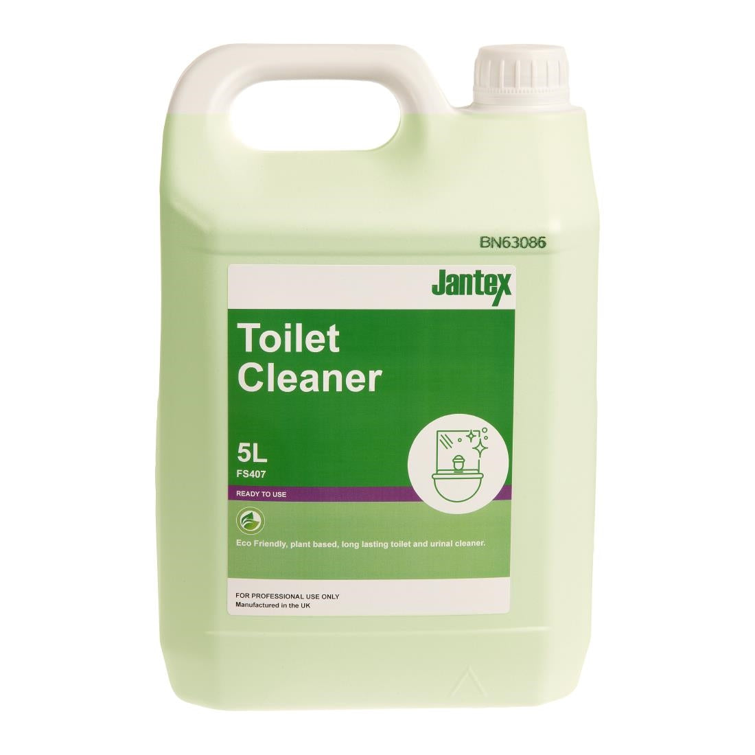 Jantex Green Toilet Cleaner Ready To Use 5Ltr - FS407 Jantex