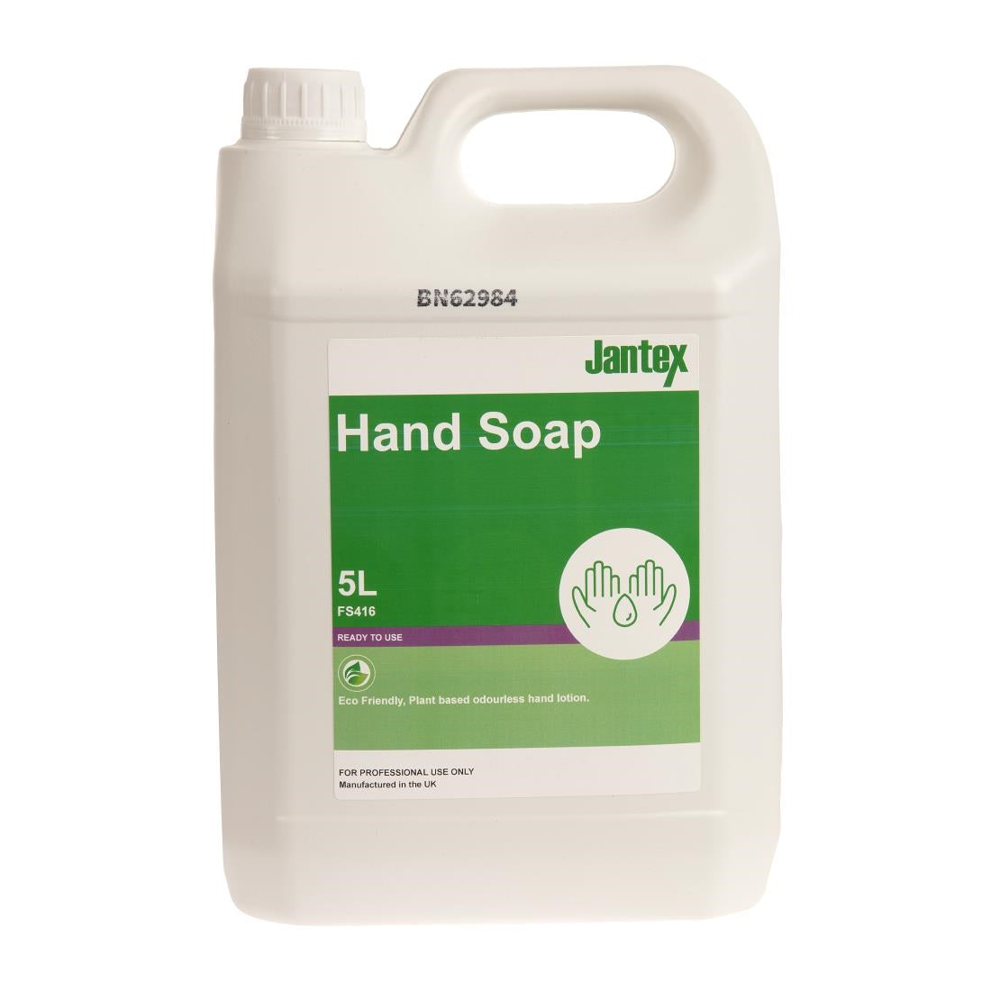 Jantex Green Hand Soap Lotion Ready To Use 5Ltr - FS416 Jantex