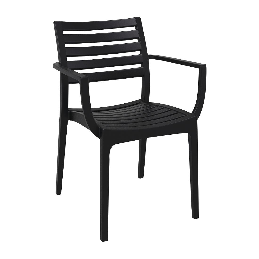 Artemis Arm Chair Black (Pack of 2) - FS445 Plastic Chairs Everyday
