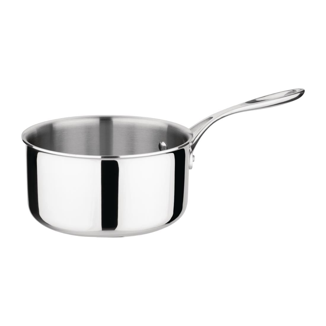 Vogue Stainless Steel Tri-Wall Saucepan 18cm - FS666 Vogue