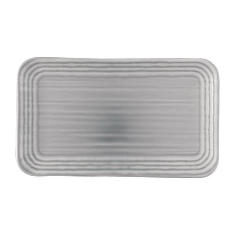 Dudson Harvest Norse Organic Rect Plate Grey 269mmx160mm (Pack of 12) - FS798 Plates Churchill