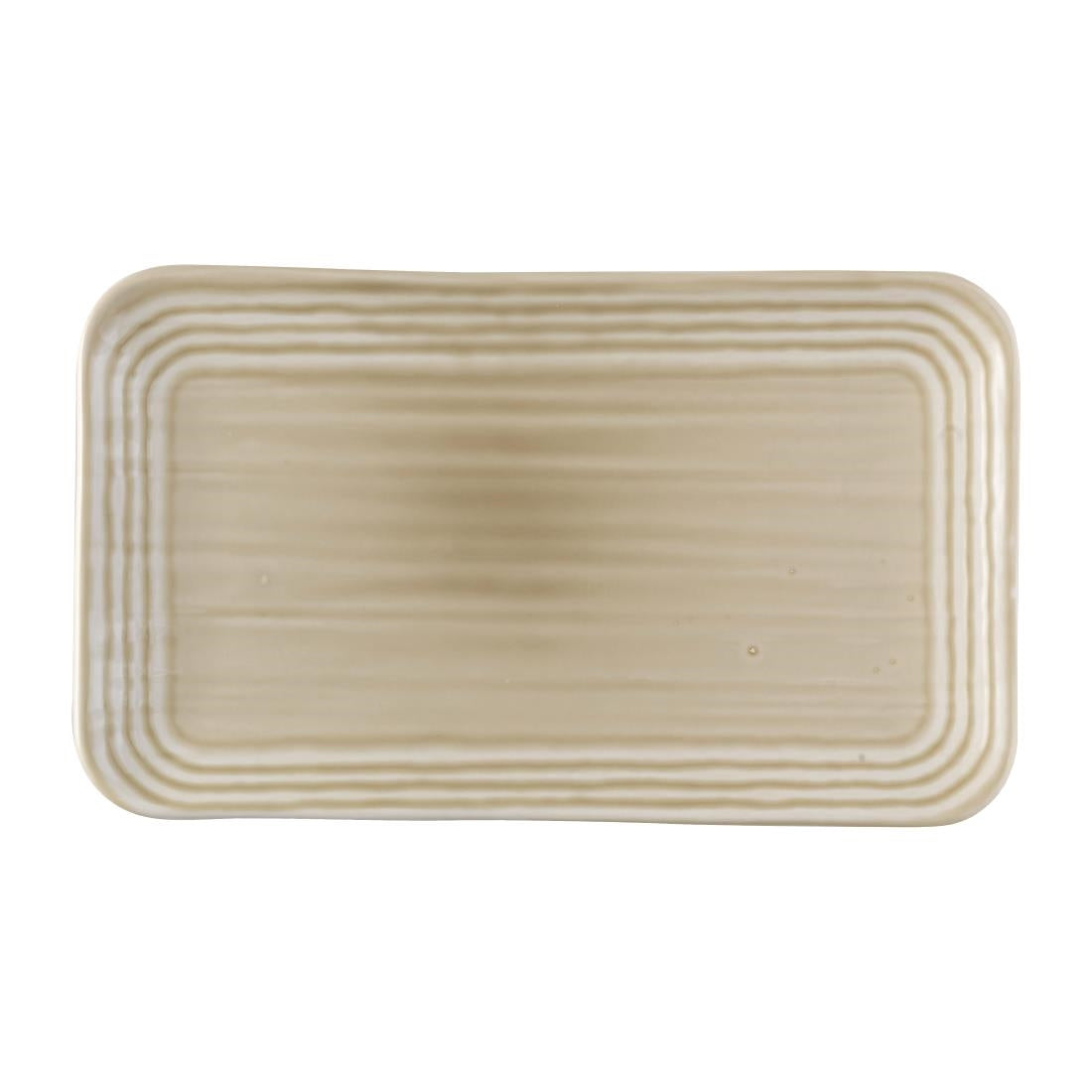 Dudson Harvest Norse Linen Organic Rect Plate 269x160mm (Pack of 12) - FS810 Plates Churchill