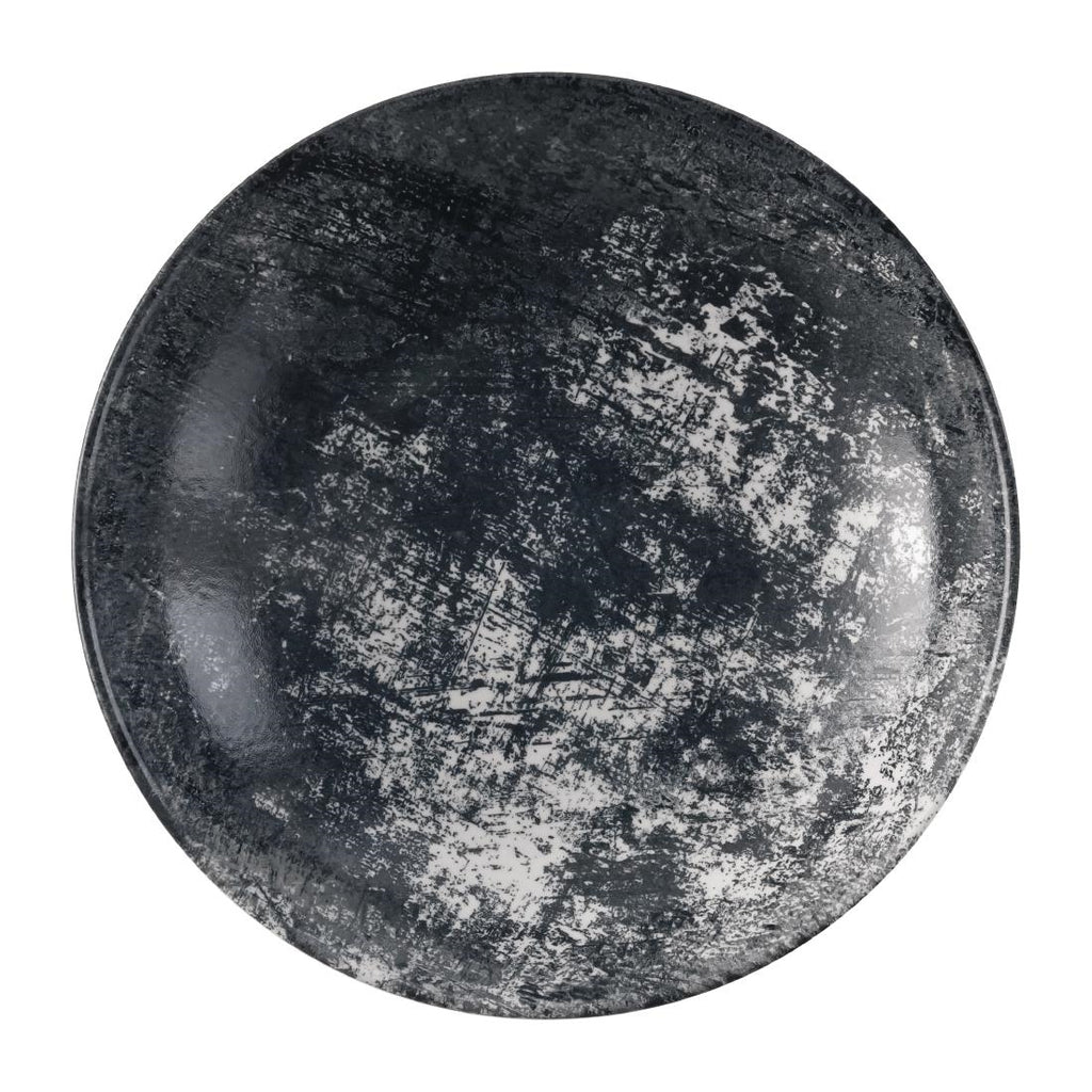 Dudson Makers Urban Deep Coupe Plate Black 254mm (Pack of 12) - FS821 Plates Churchill