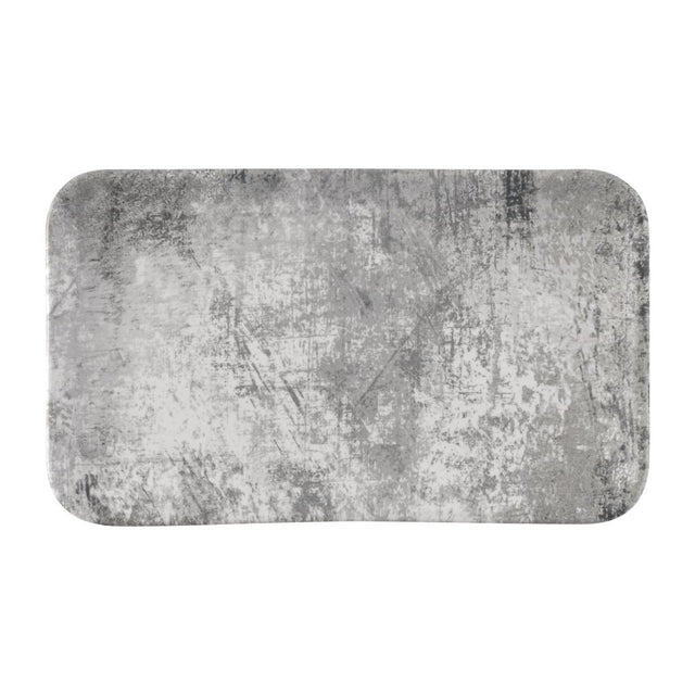 Dudson Makers Urban Organic Rect Plate Grey 269mmx160mm (Pack of 12) - FS834 Plates Churchill