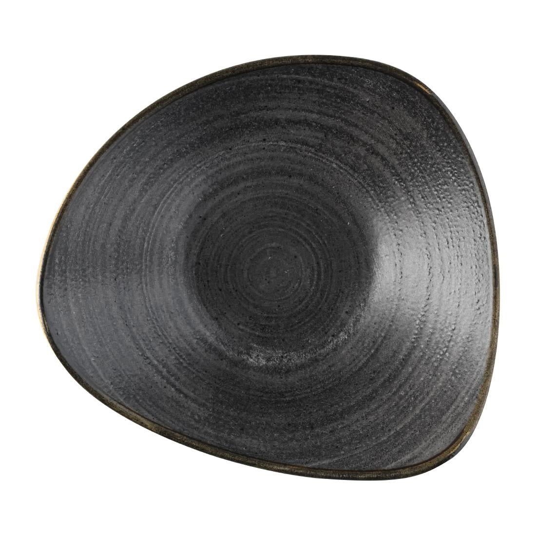 Churchill Stonecast Raw Lotus Bowls Black 229mm (Pack of 12) - FS844 Bowls Churchill