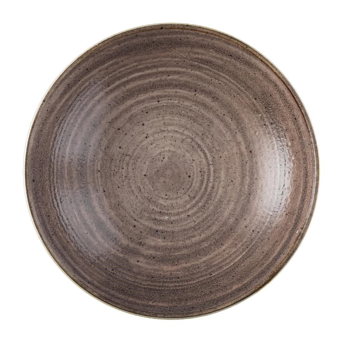 Churchill Stonecast Raw Coupe Bowls Brown 184mm (Pack of 12) - FS851 Bowls Churchill