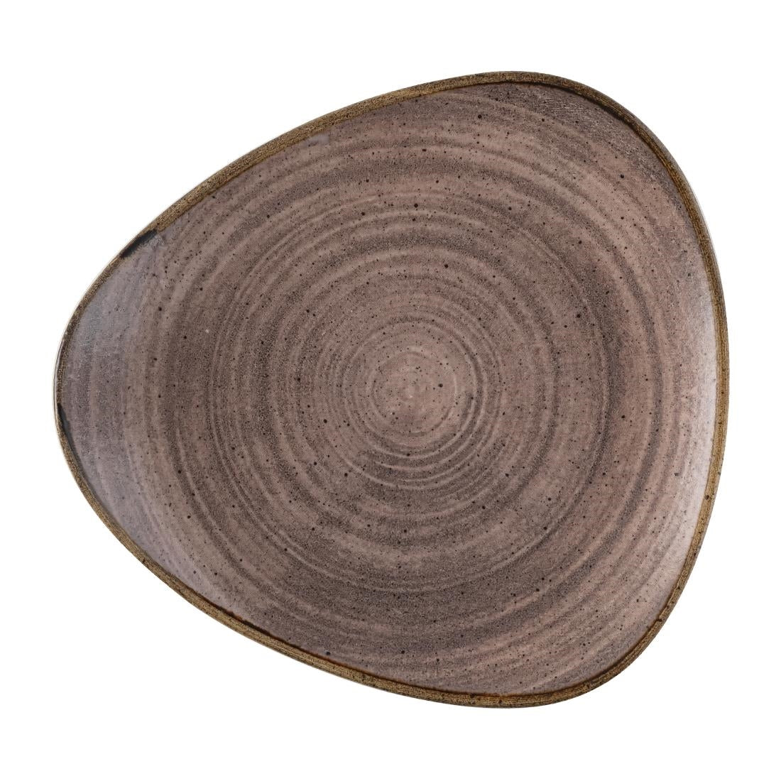 Churchill Stonecast Raw Lotus Plate Brown 254mm (Pack of 12) - FS852 Plates Churchill
