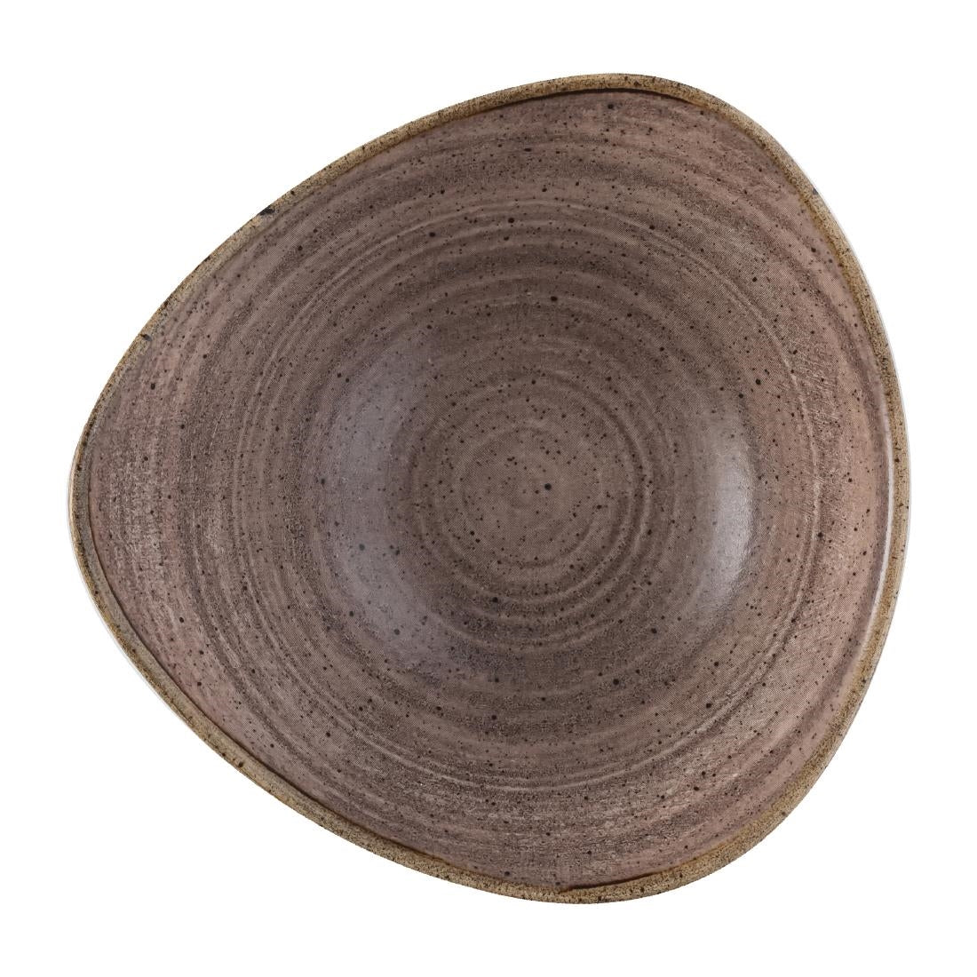 Churchill Stonecast Raw Lotus Plate Brown 229mm (Pack of 12) - FS853 Plates Churchill