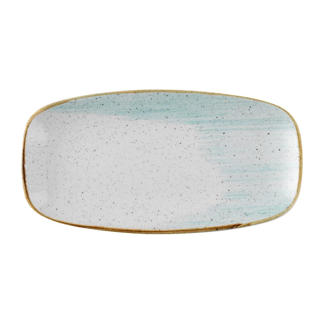 Churchill Stonecast Accents Chefs Oblong Plate Duck egg 287x152mm (Pack of 12) - FS866 Plates Churchill