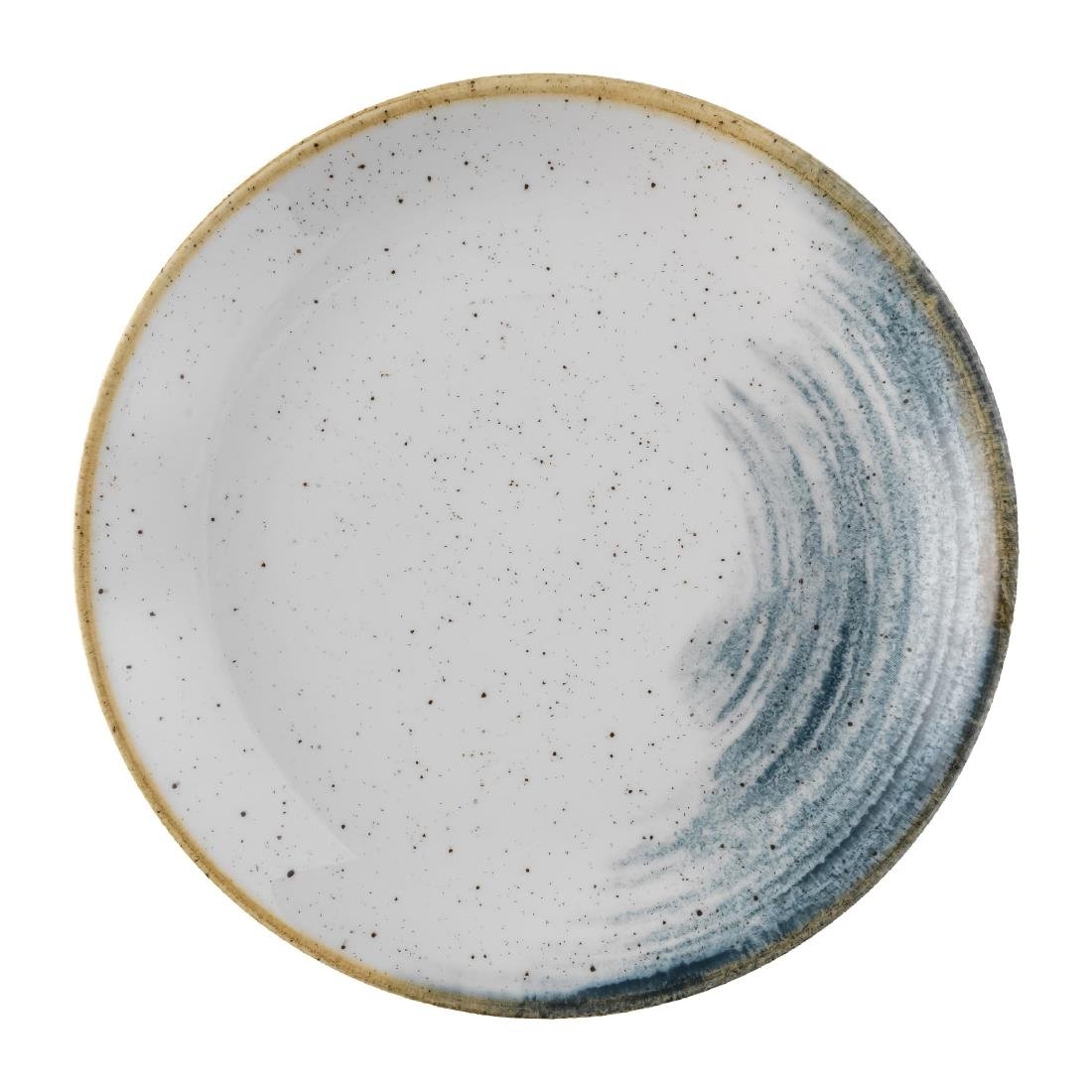Churchill Stonecast Accents Evolve Coupe Plate Blueberry 165mm (Pack of 12) - FS871 Plates Churchill