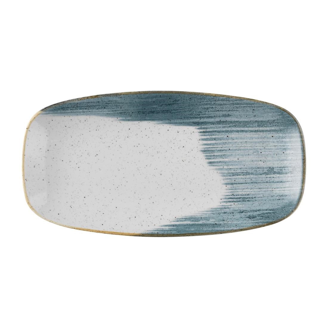 Churchill Stonecast Accents Chefs Oblong Plate Blueberry 287x152mm (Pack of 12) - FS878 Plates Churchill