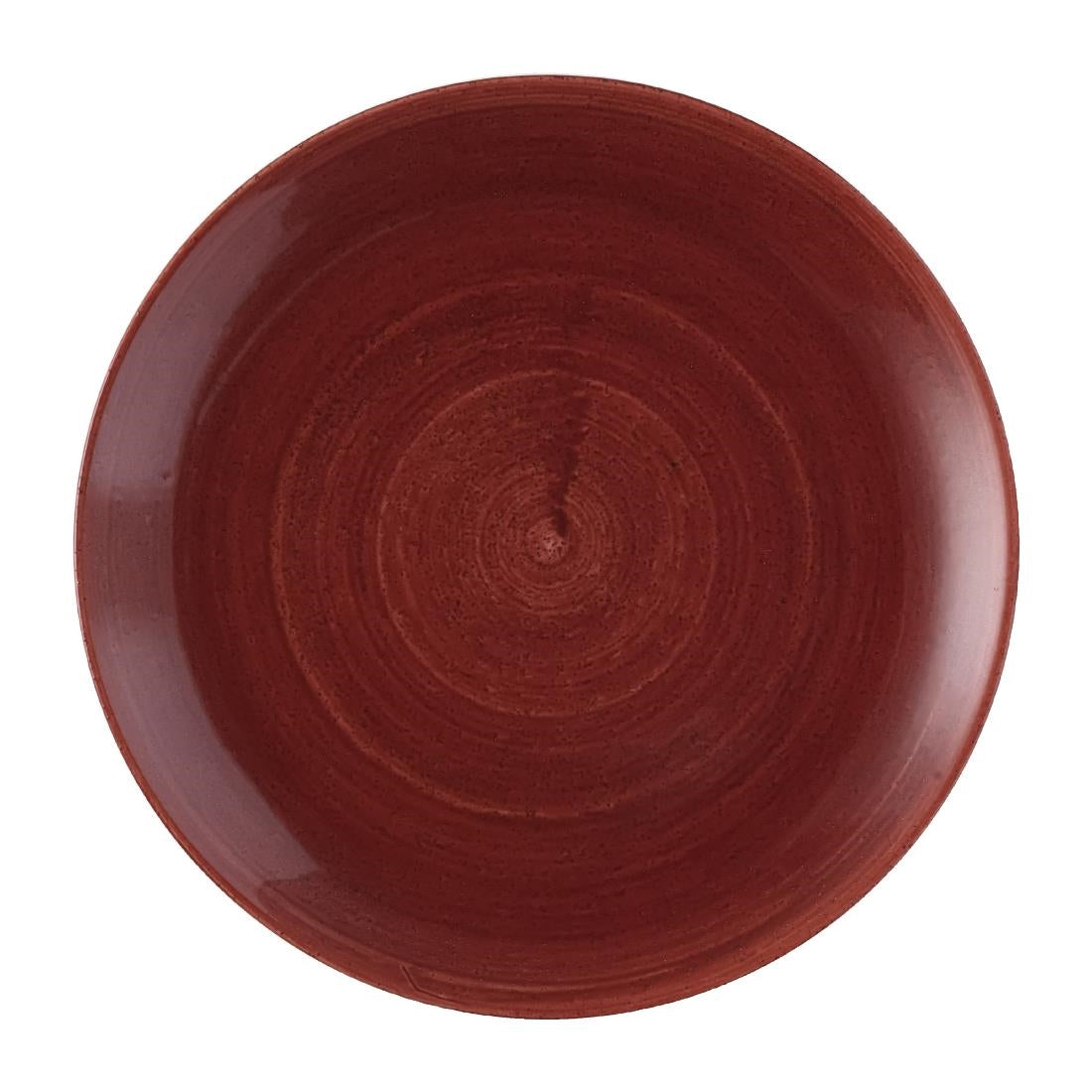 Churchill Stonecast Patina Red Rust Evolve Coupe Plates 286mm (Pack of 12) - FS880 Plates Churchill