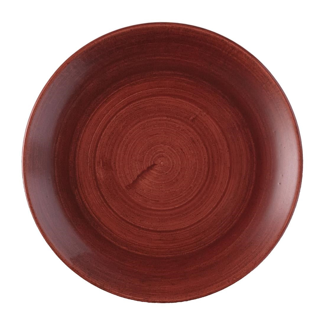 Churchill Stonecast Patina Red Rust Evolve Coupe Plates 219mm (Pack of 12) - FS882 Plates Churchill