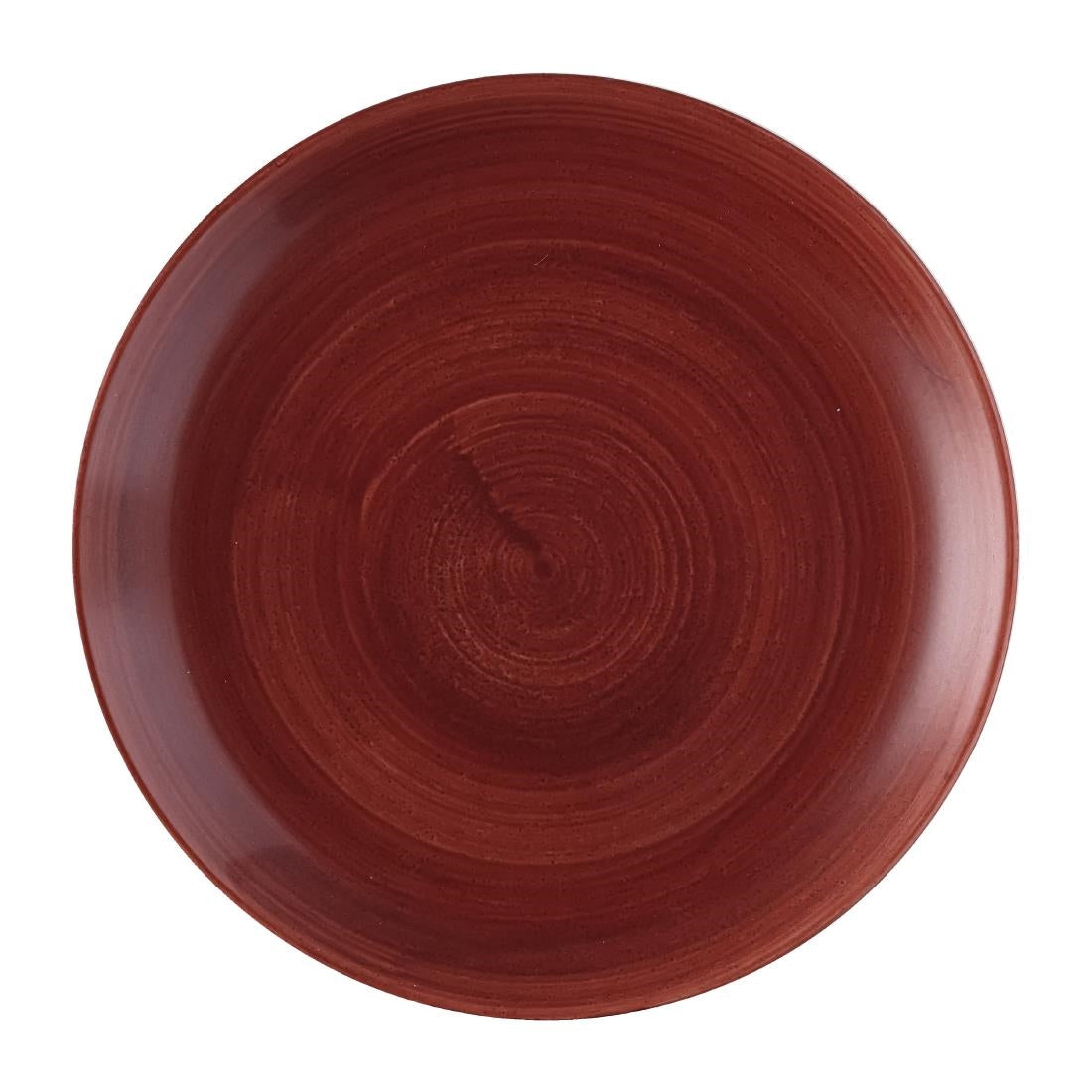 Churchill Stonecast Patina Red Rust Evolve Coupe Plates 165mm (Pack of 12) - FS883 Plates Churchill