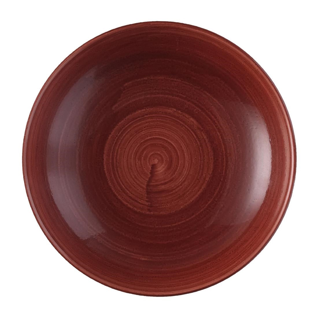 Churchill Stonecast Patina Red Rust Evolve Coupe Bowls 248mm (Pack of 12) - FS884 Bowls Churchill