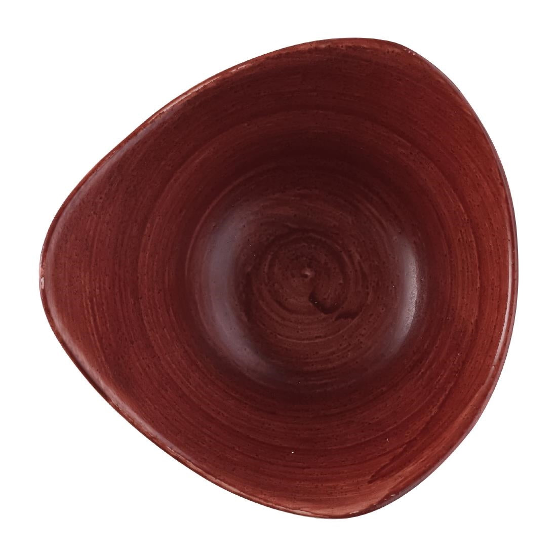 Churchill Stonecast Patina Triangular Bowl Red Rust 152mm (Pack of 12) - FS887 Bowls Churchill