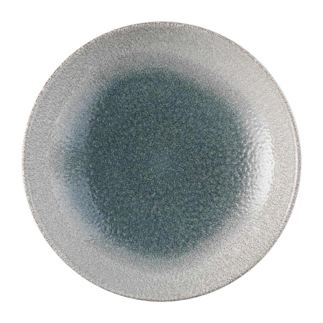 Churchill Raku Duo Agate Evolve Coupe Plate Topaz 260mm (Pack of 12) - FS917 Plates Churchill