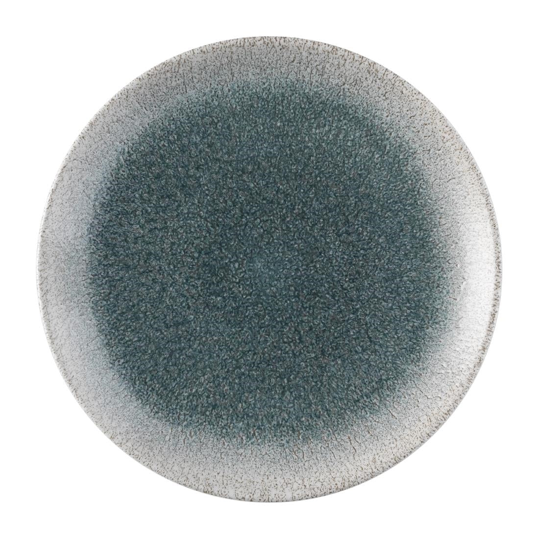 Churchill Raku Duo Agate Evolve Coupe Plate Topaz 219mm (Pack of 12) - FS918 Plates Churchill