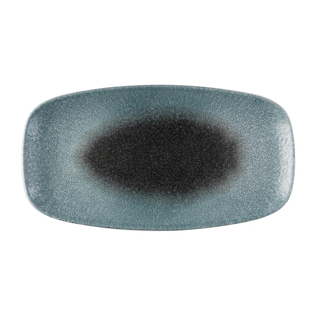 Churchill Raku Duo Chefs Oblong Plate Topaz Quartz 348x189mm (Pack of 6) - FS931 Plates Churchill