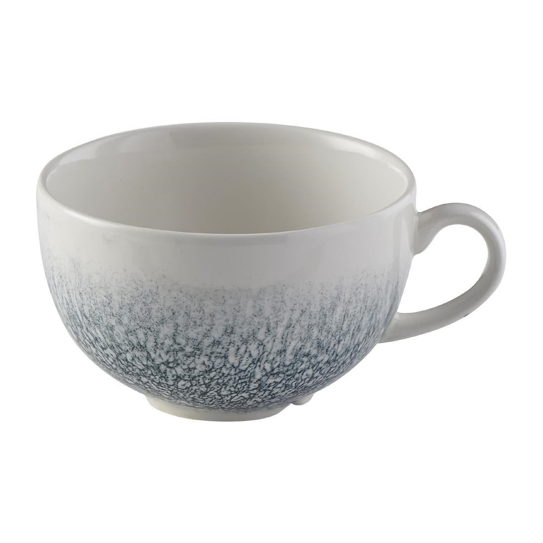 Churchill Raku Duo Cappuccino Cup Topaz Blue 340ml (Pack of 12) - FS932 Cups and Mugs Churchill
