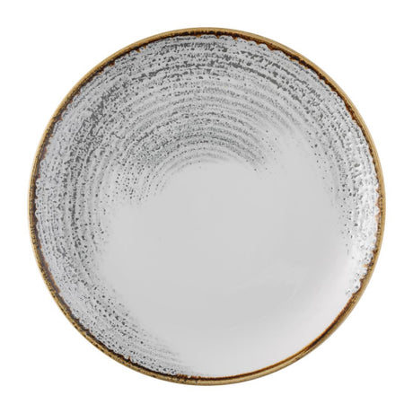 Churchill Studio Prints Homespun Accents Jasper Evolve Coupe Plate Grey 286mm (Pack of 12) - FS944 Plates Churchill
